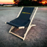 Leżak drewniany plażowy ogrodowy komfort z Twoim logo 10 szt.